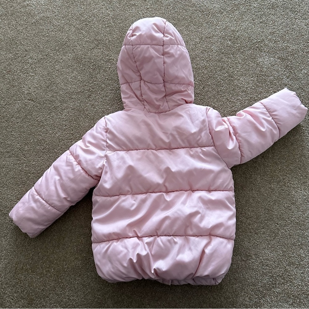 Old Navy Pink Puffer Fleece Lined Jacket - Picture 5 of 13